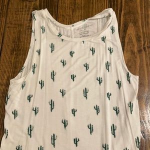 Cactus print tank